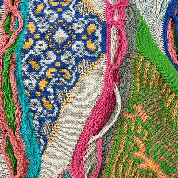 Vintage Coogi Australia Knit  Sweater Women's Size Medium 1/4 Sleeve - Picture 10 of 12